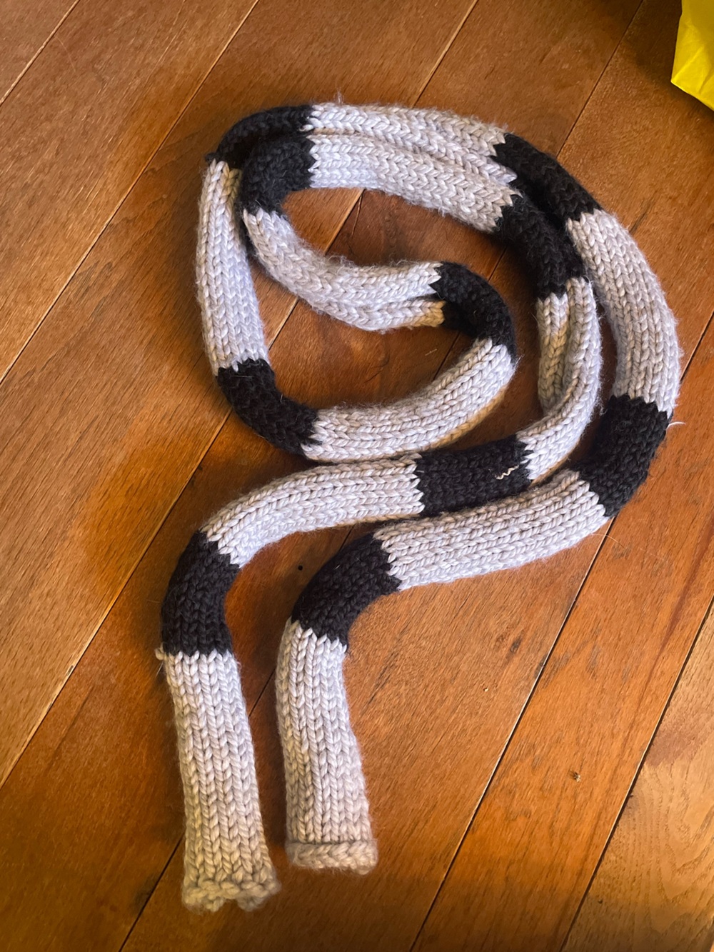 Hand-Knit Despicable Me Gru Scarf